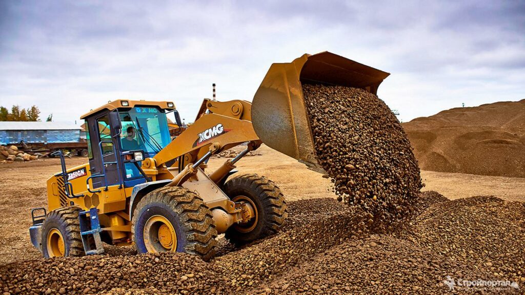 Щебень, песок